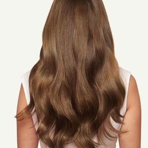 Luxy Hair Clip-In Hair Extensions /Chestnut Brown / 160g